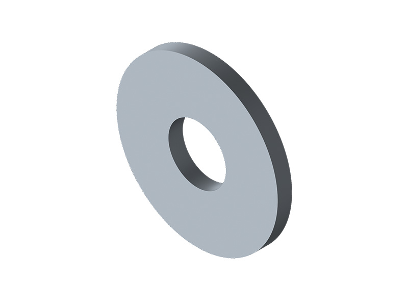 Vlakke sluitring M6 bag of 10 pcs