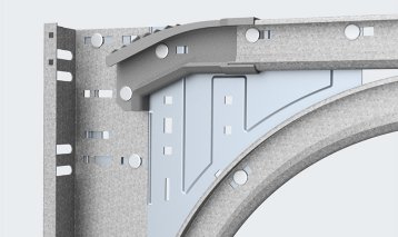 Mise à jour : courbe supérieure HOME 215006 utilisée dans le kit de rails horizontaux 430016