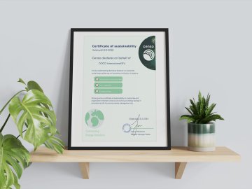 DOCO riceve il certificato di sostenibilità