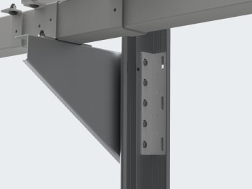 Nuevo: Juego de soportes de refuerzo angulares verticales 235409