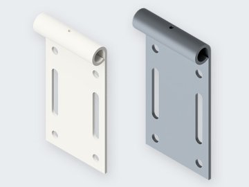 Aktualizace: Rozteč otvorů pro horní držáky kolečka 25043.1 a 25043-R9016