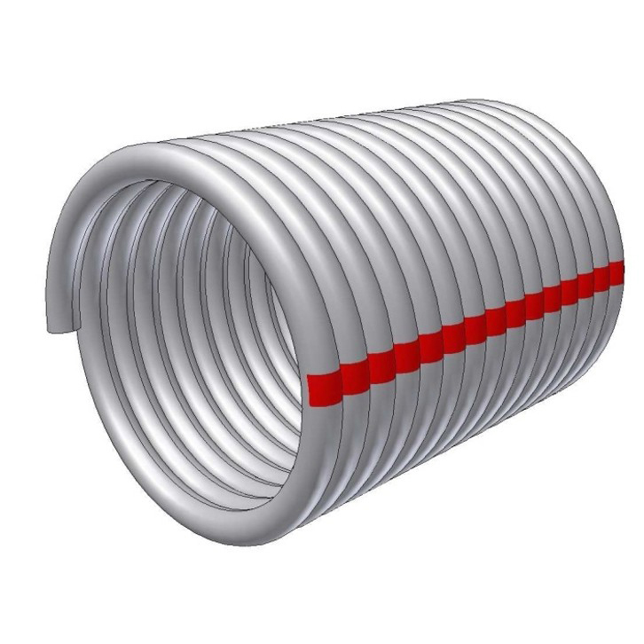 Red: Right winding spring