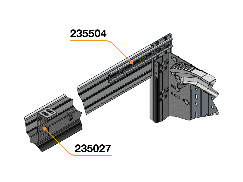 Top profile and lintel profile